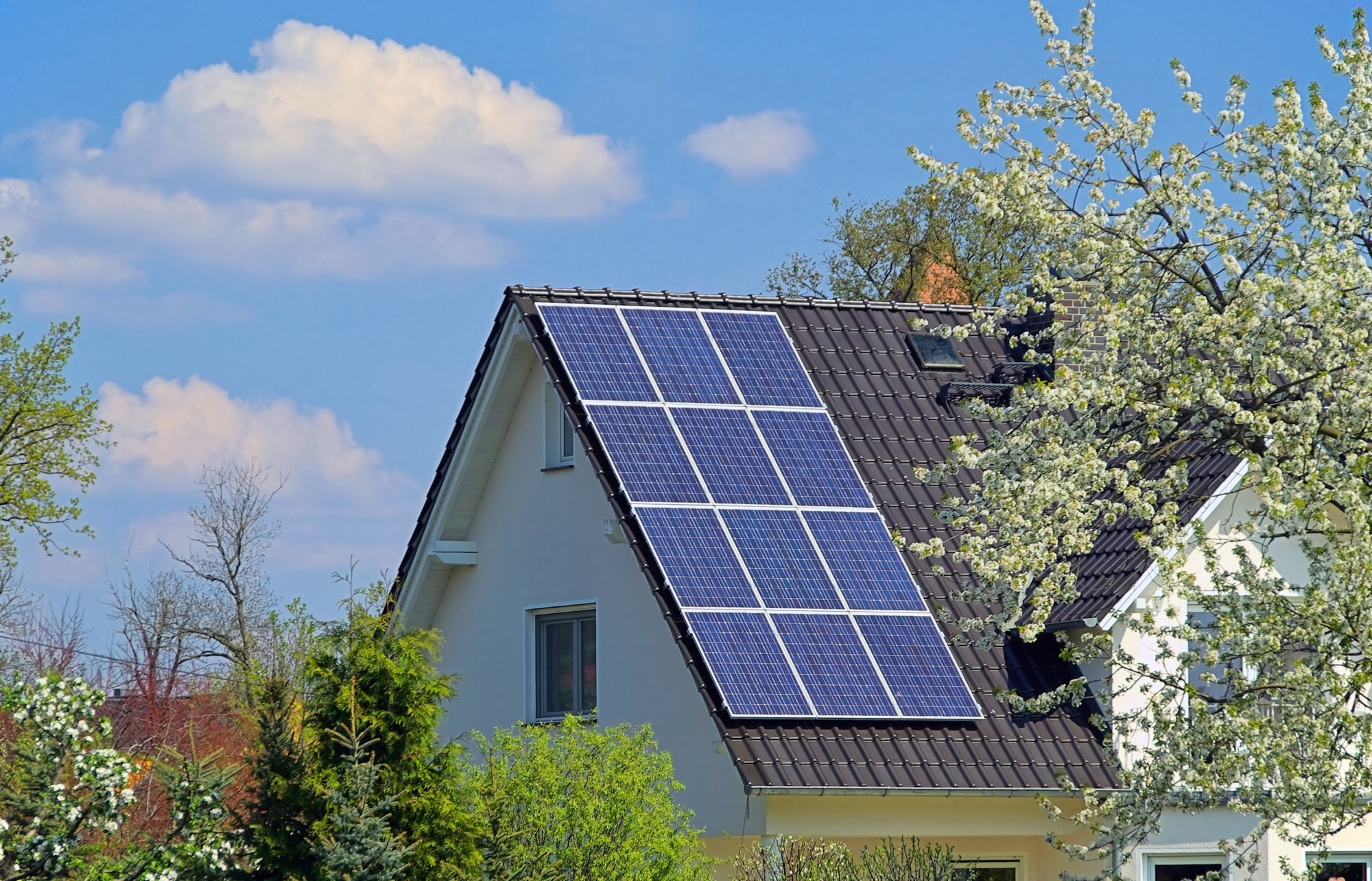 Einfamilienhaus Photovoltaikanlage 7kWp Batteriespeicher 5kWp